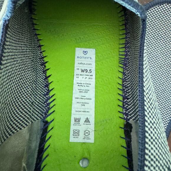 Rothy's The Slip On Anchor Knit Fabric Casual Low Top Sneakers Women’s US‎ 9.5 - Picture 7 of 10